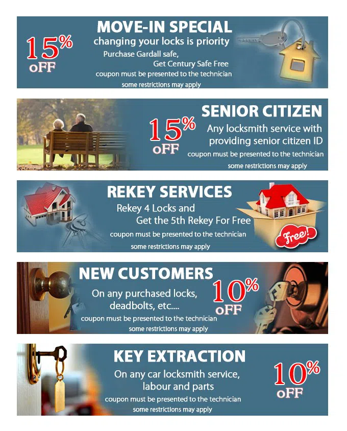 Milpitas Locksmiths  Milpitas, CA 408-310-4400 - coupon21-set-five